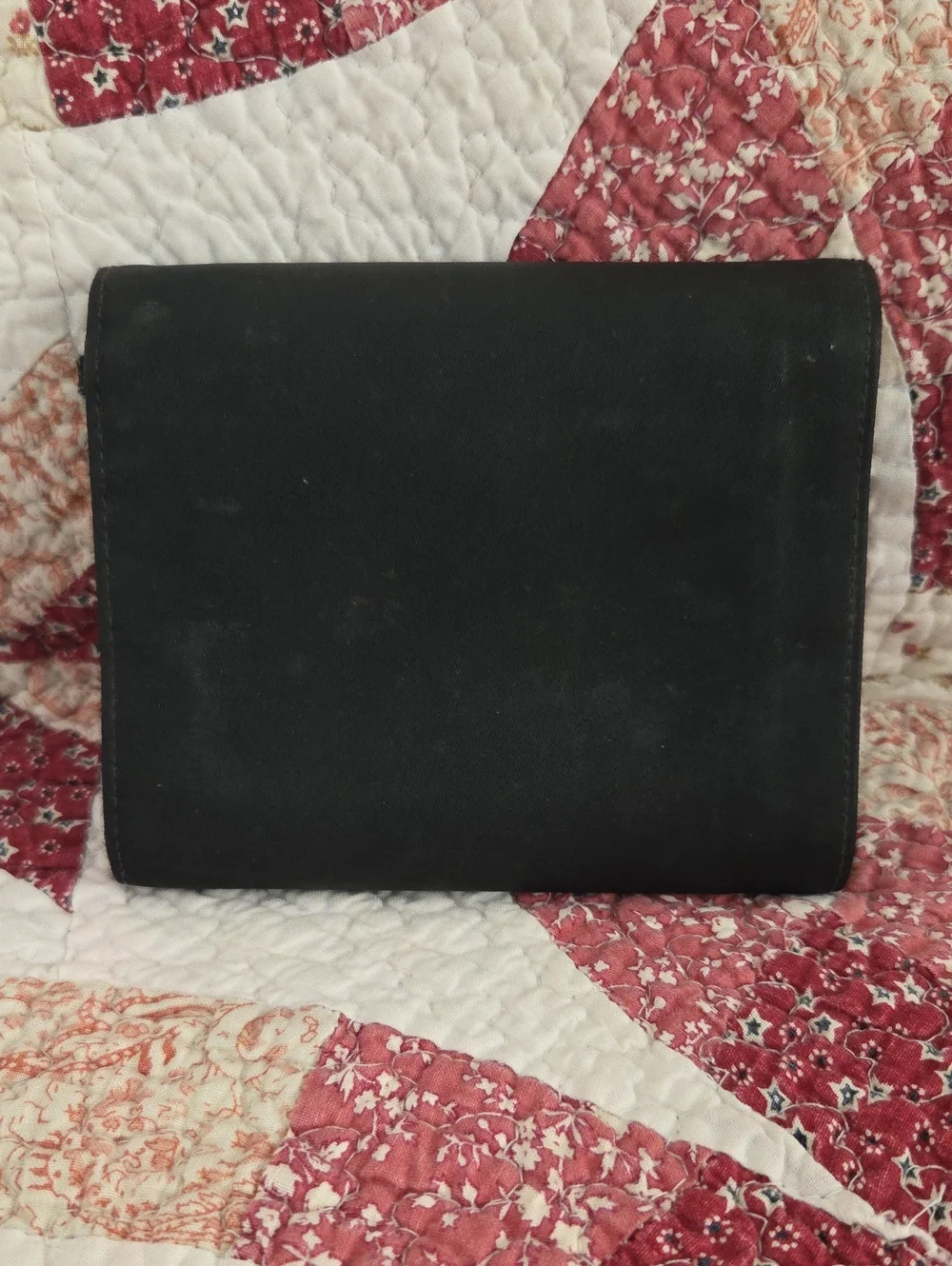 Prada Black Nylon Walley Trifold